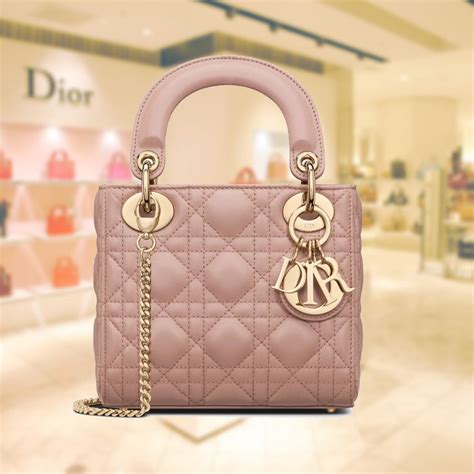 mini lady dior bag blush|Dior mini bag blush.